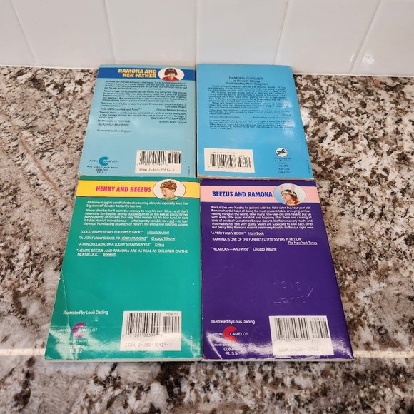 4 Ramona books by Beverly Cleary Paperback - Picture 2 of 2